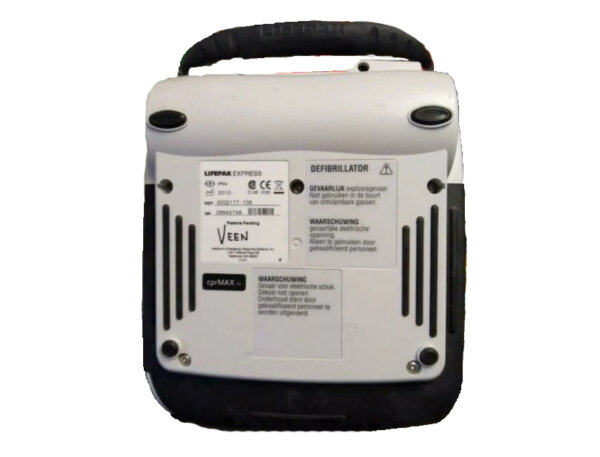 Physio-Control Lifepak Express AED - Back Side